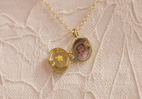 Mini Birth Flower Locket
