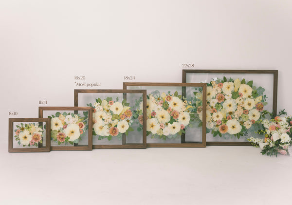 Pressed Frame - Pressed Floral Wedding Bouquet Preservation