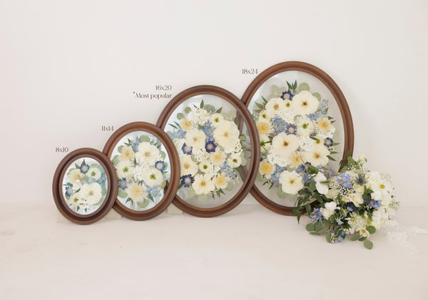 Pressed Frame - Pressed Floral Wedding Bouquet Preservation