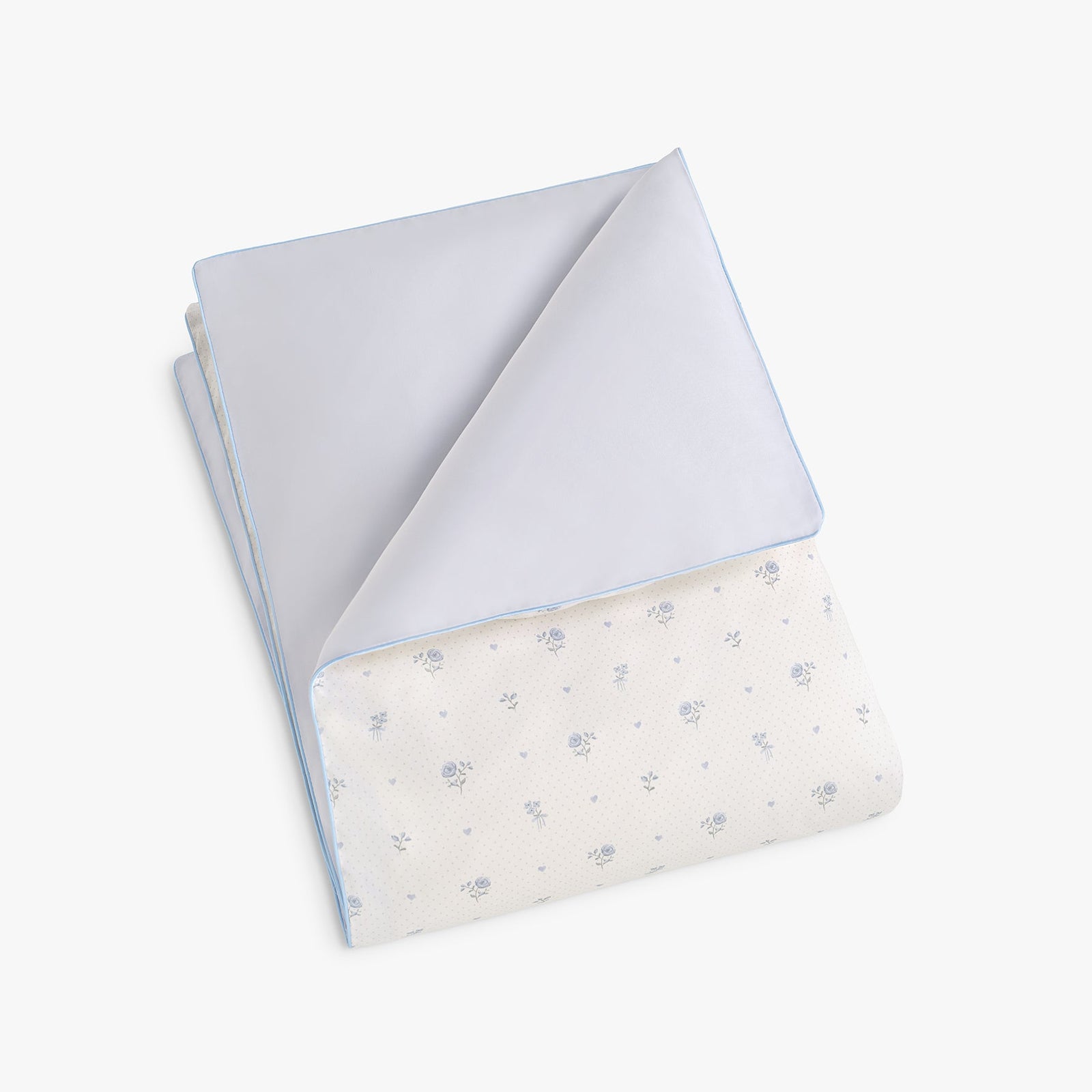 Ditsy Floral Baby Duvet - Blue
