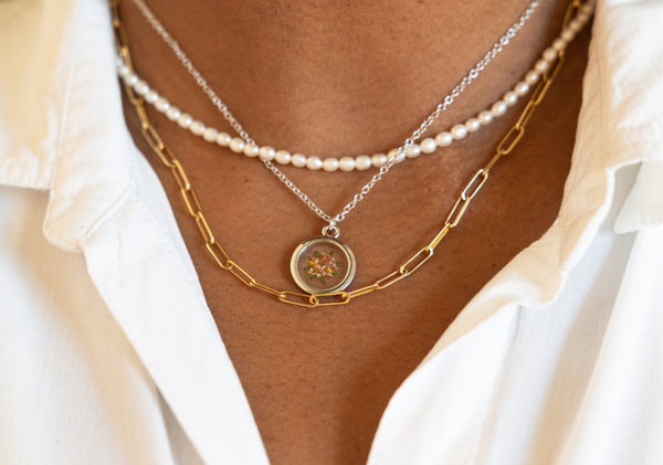 Pressed Floral Necklace