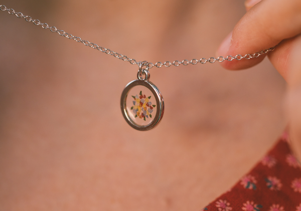 Pressed Floral Necklace