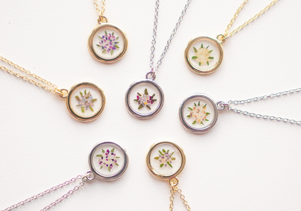 Pressed Floral Necklace