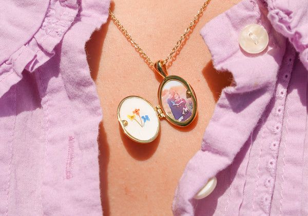 Birth Flower Locket