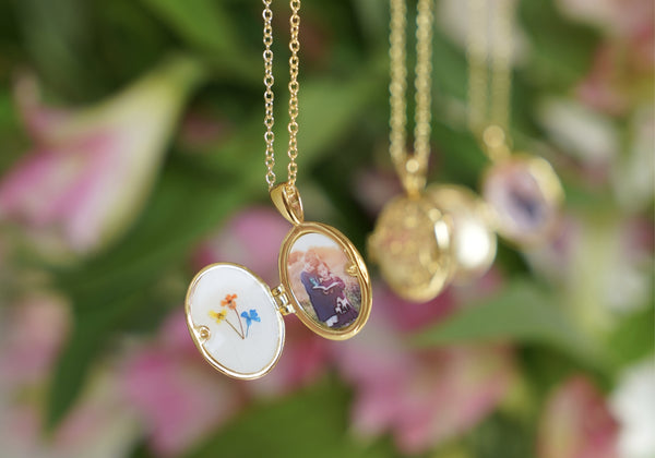 Birth Flower Locket
