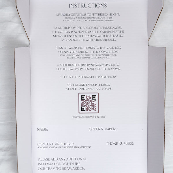 Bloom shipping box - Pressed Floral