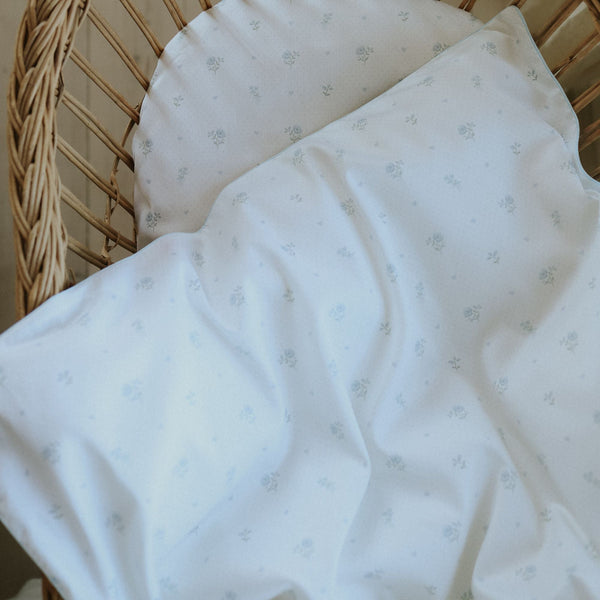 Ditsy Floral Baby Duvet - Blue