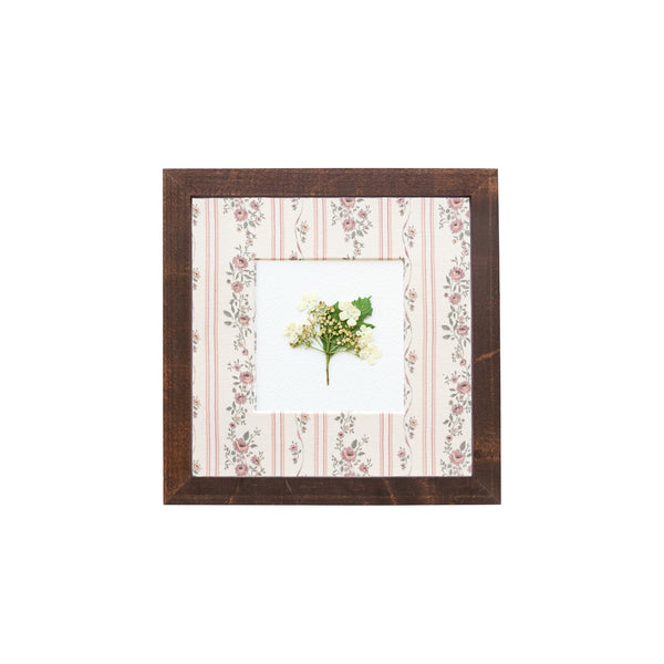 8x8 Floral Stripe Fabric Frame I