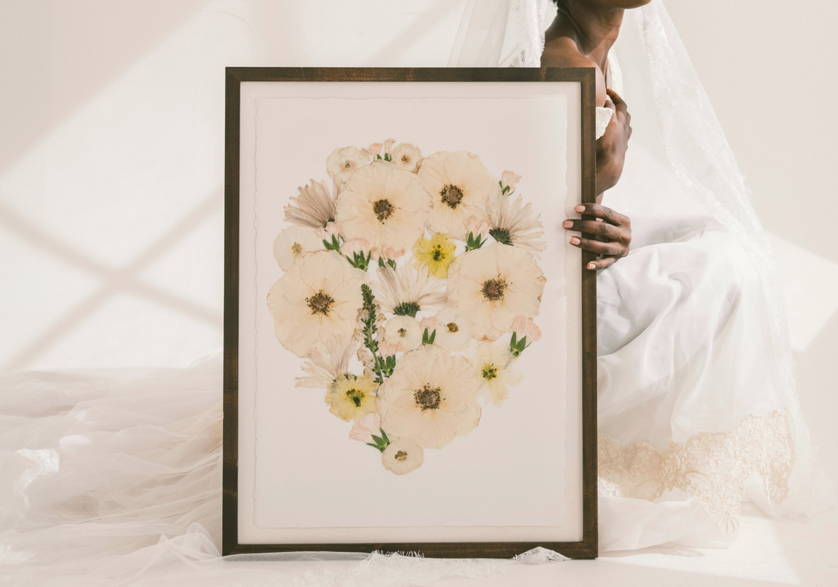 Pressed Frame - Pressed Floral Wedding Bouquet Preservation