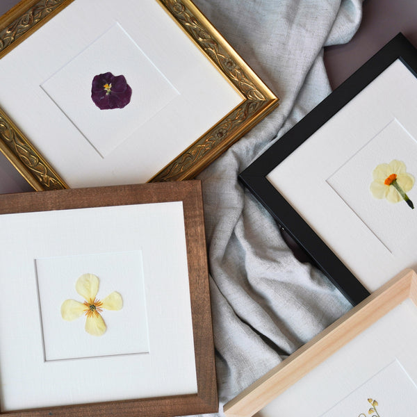 Birth Flower Frame - Pressed Floral Wedding Bouquet Preservation