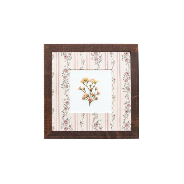 8x8 Floral Stripe Fabric Frame III