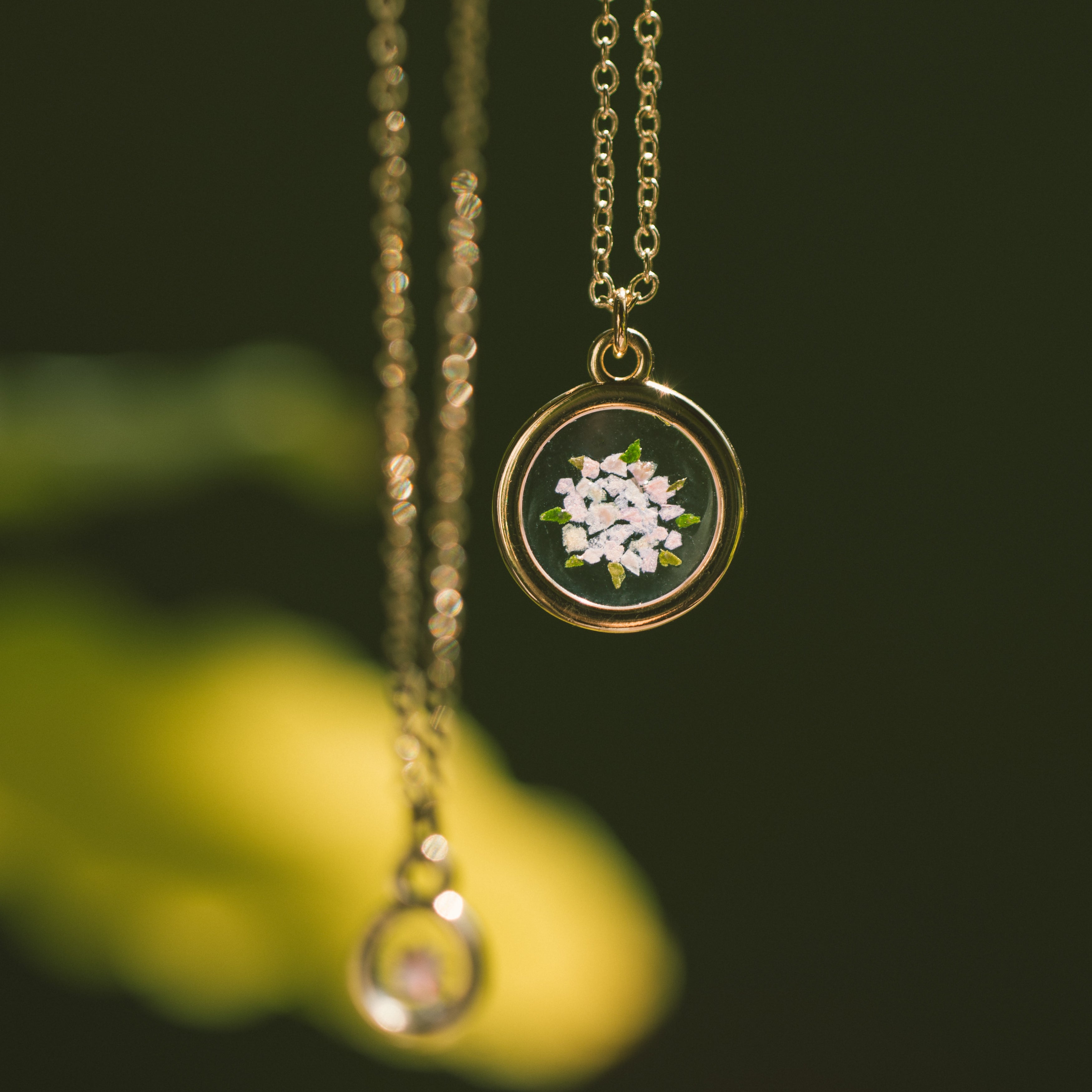 Pressed Floral Necklace Pressed Floral