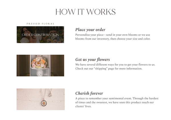 Pressed Floral Necklace