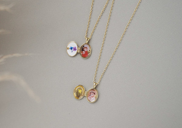 Mini Birth Flower Locket