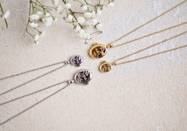 Mini Birth Flower Locket