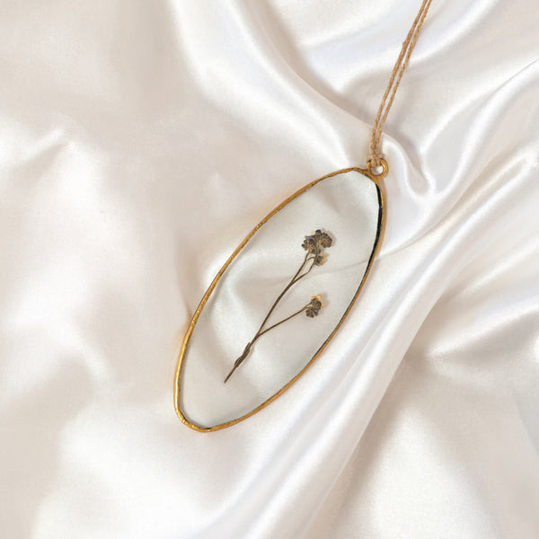 Pressed Floral Sun Catcher Pendant