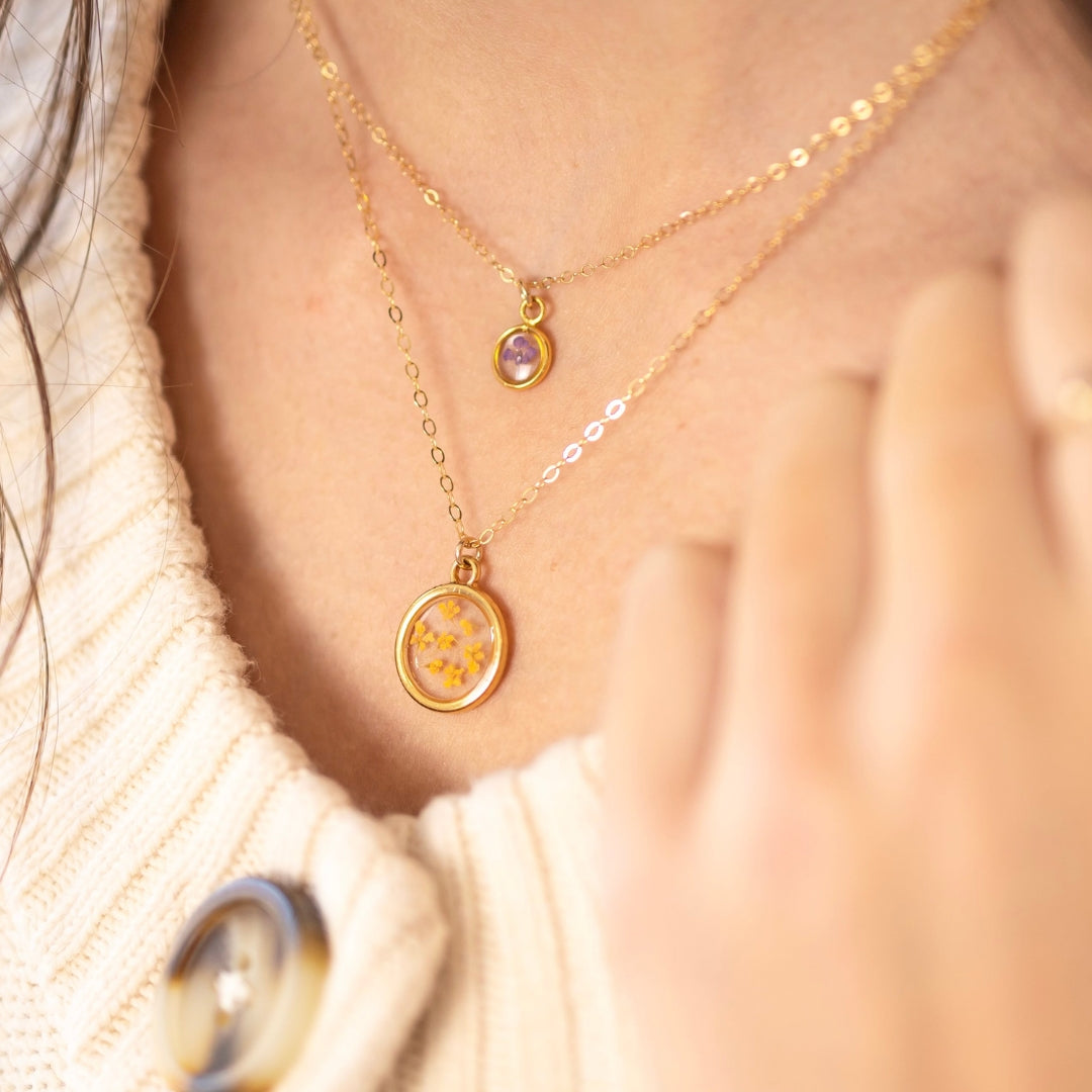 Birth Flower Necklace