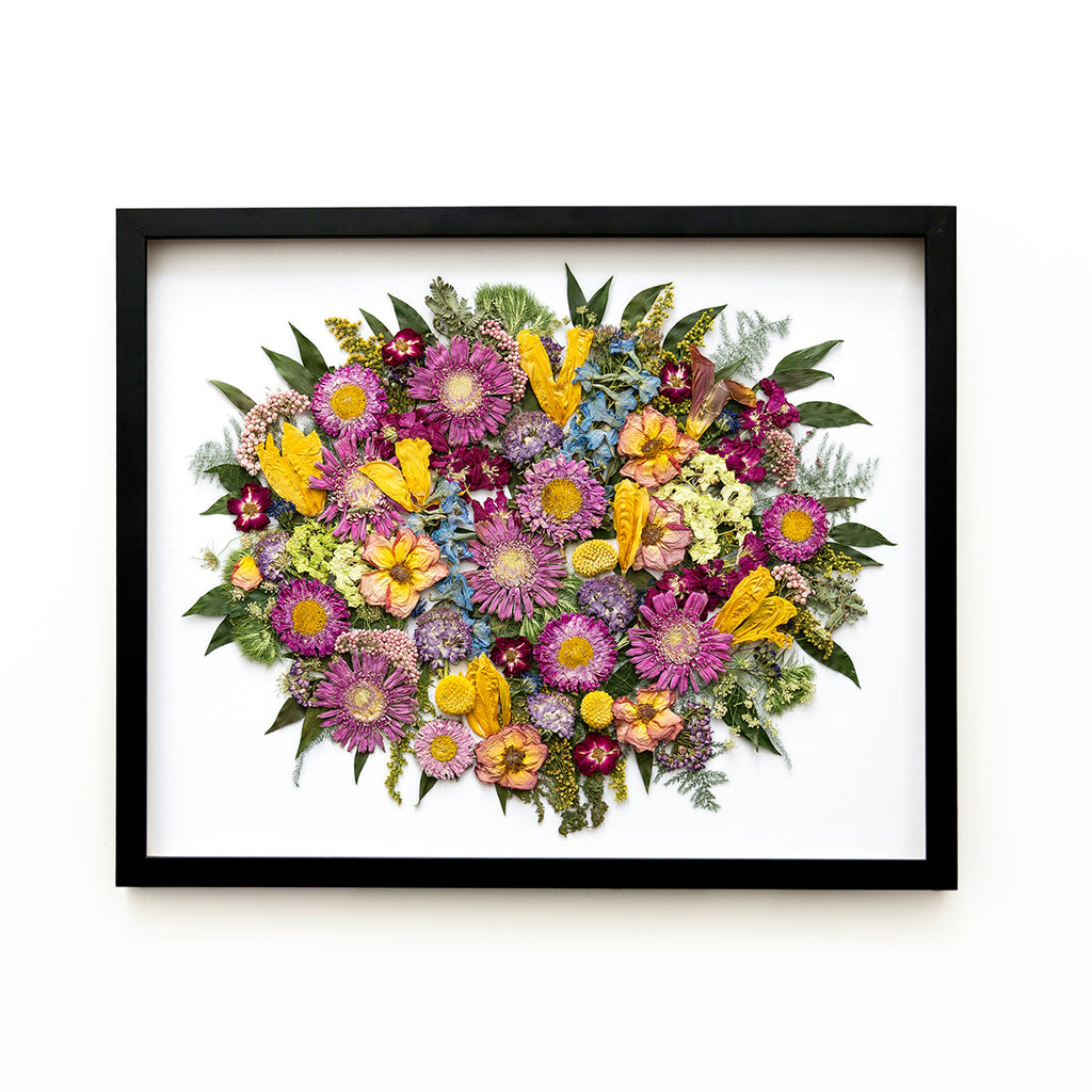 Pretty Dried Wildflowers Colorful Design Art Print for Sale by