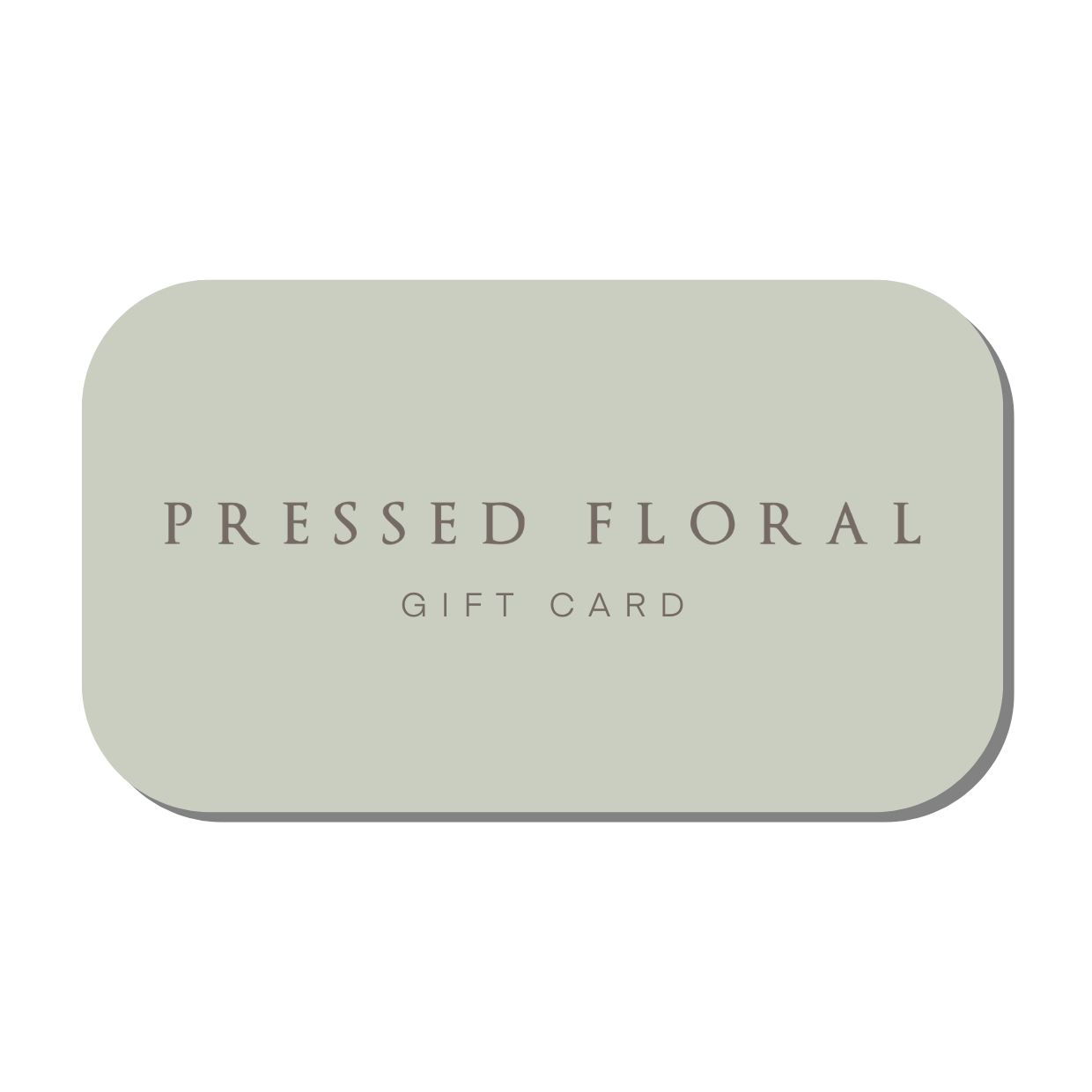 Pressed Floral Gift card