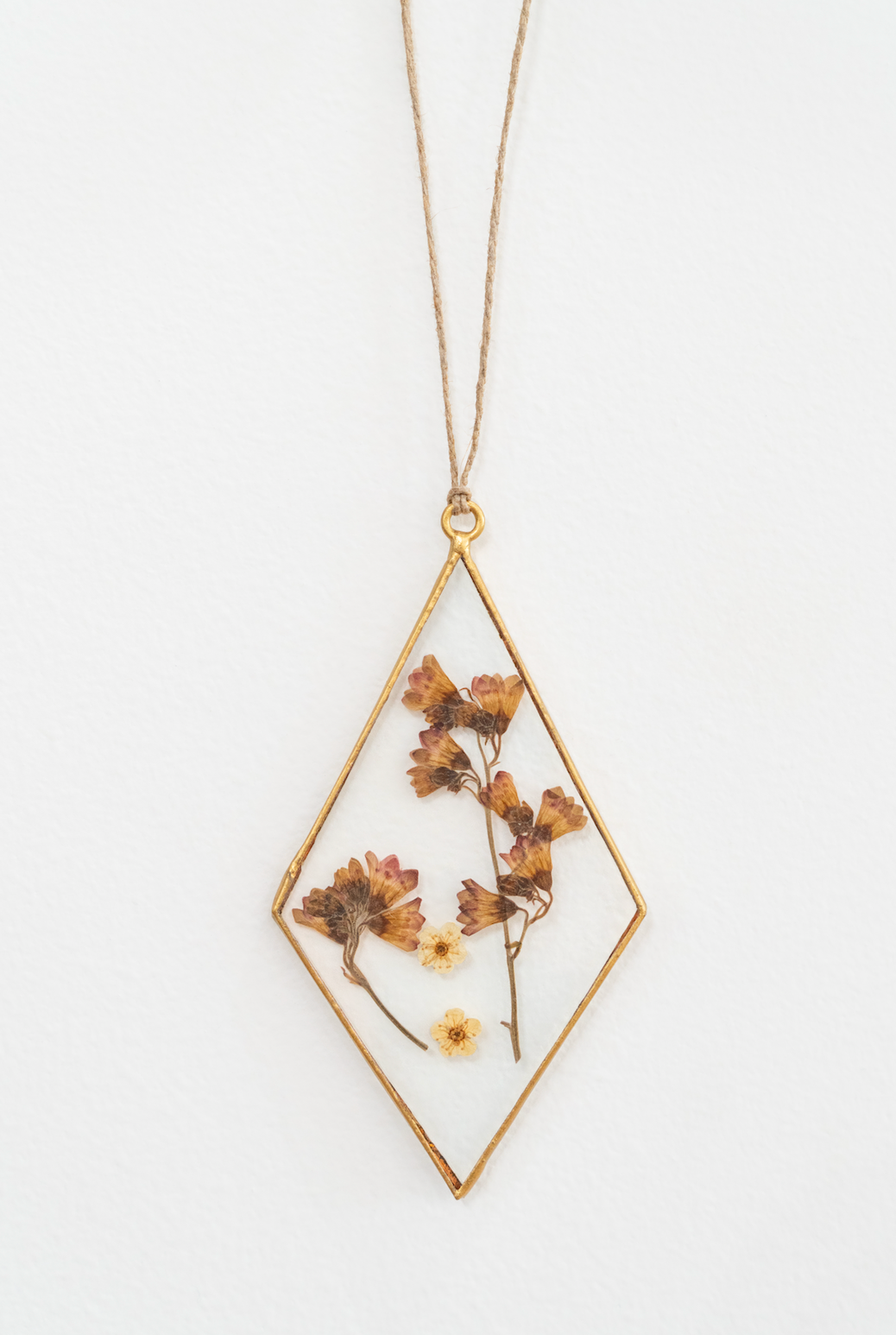 White Smoke Floral Pendant