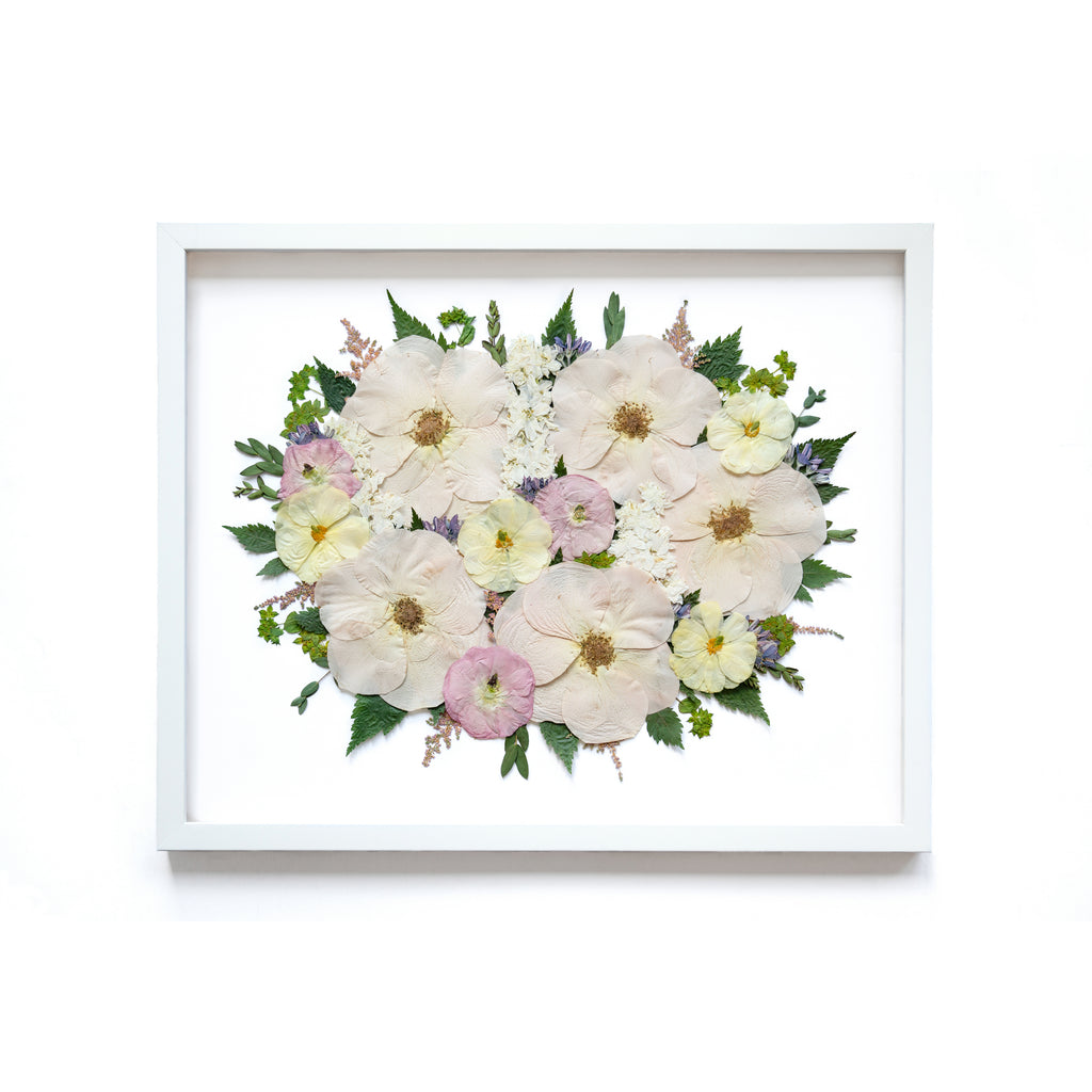 Abstract frame design - Pressed Floral