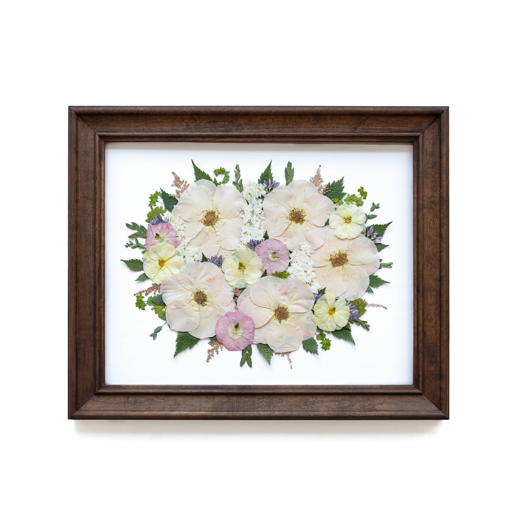 Abstract frame design - Pressed Floral