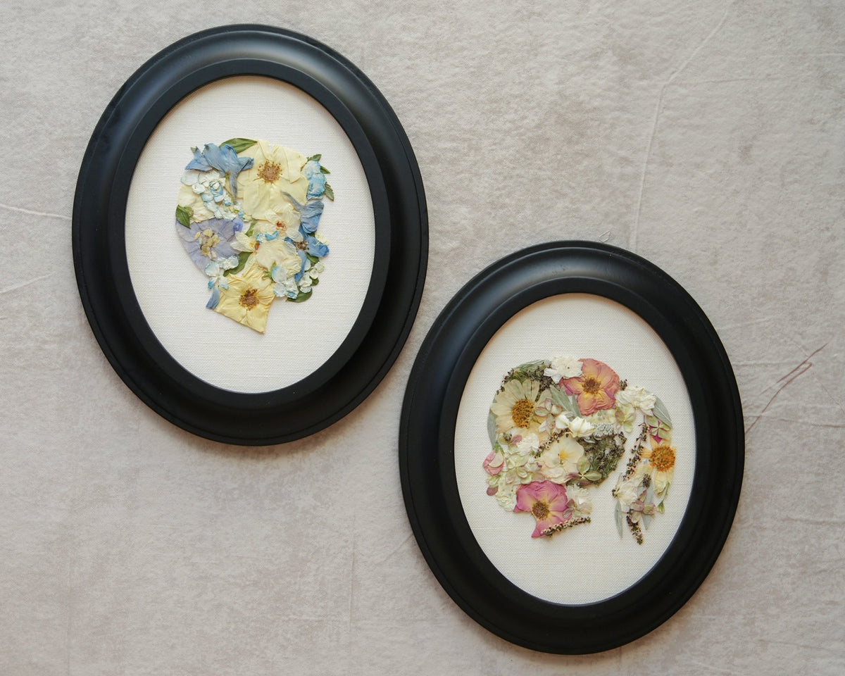 Cameo Frame - Pressed Floral Wedding Bouquet Preservation