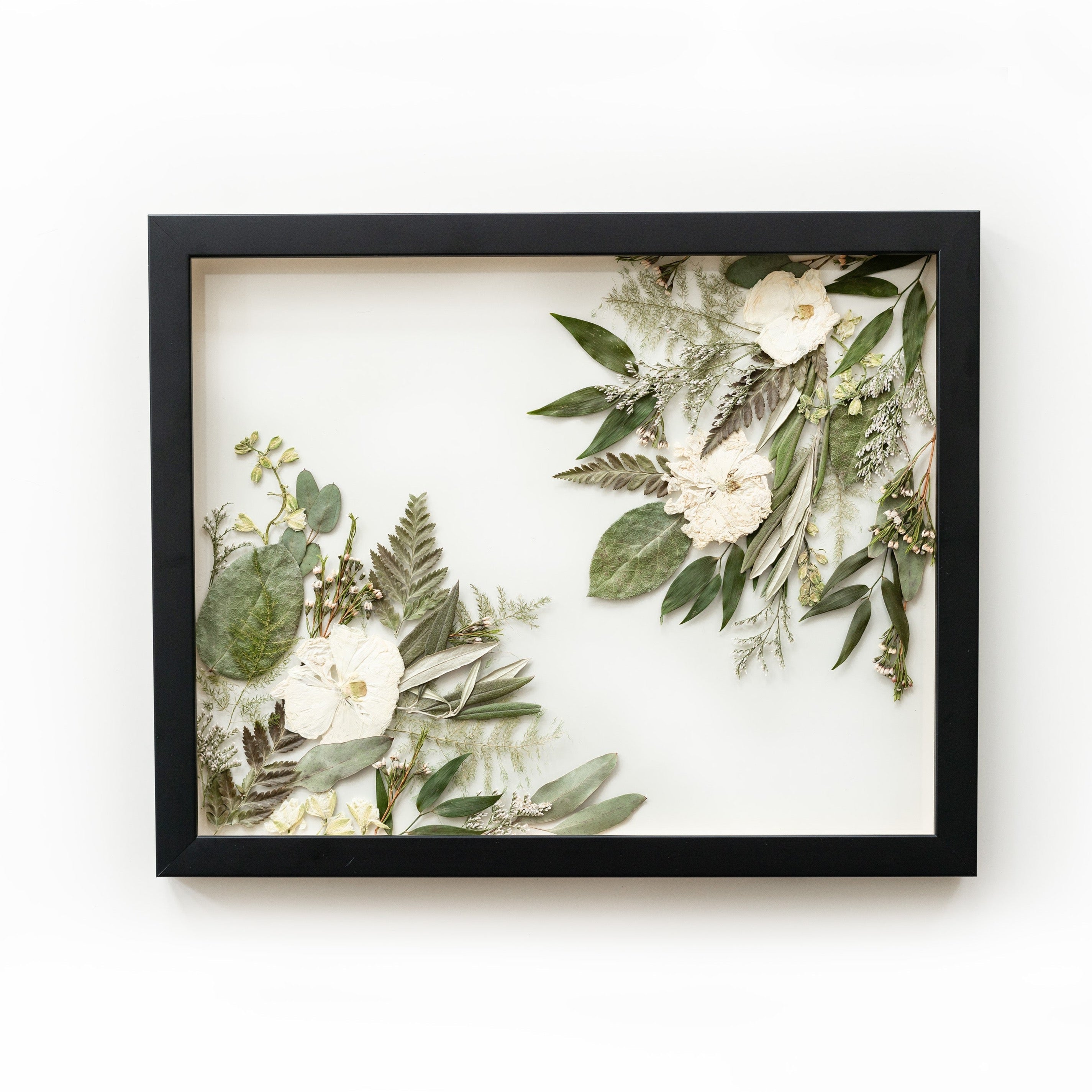 Pressed Wedding Bouquet  Abstract Frame Design – Pressed Floral