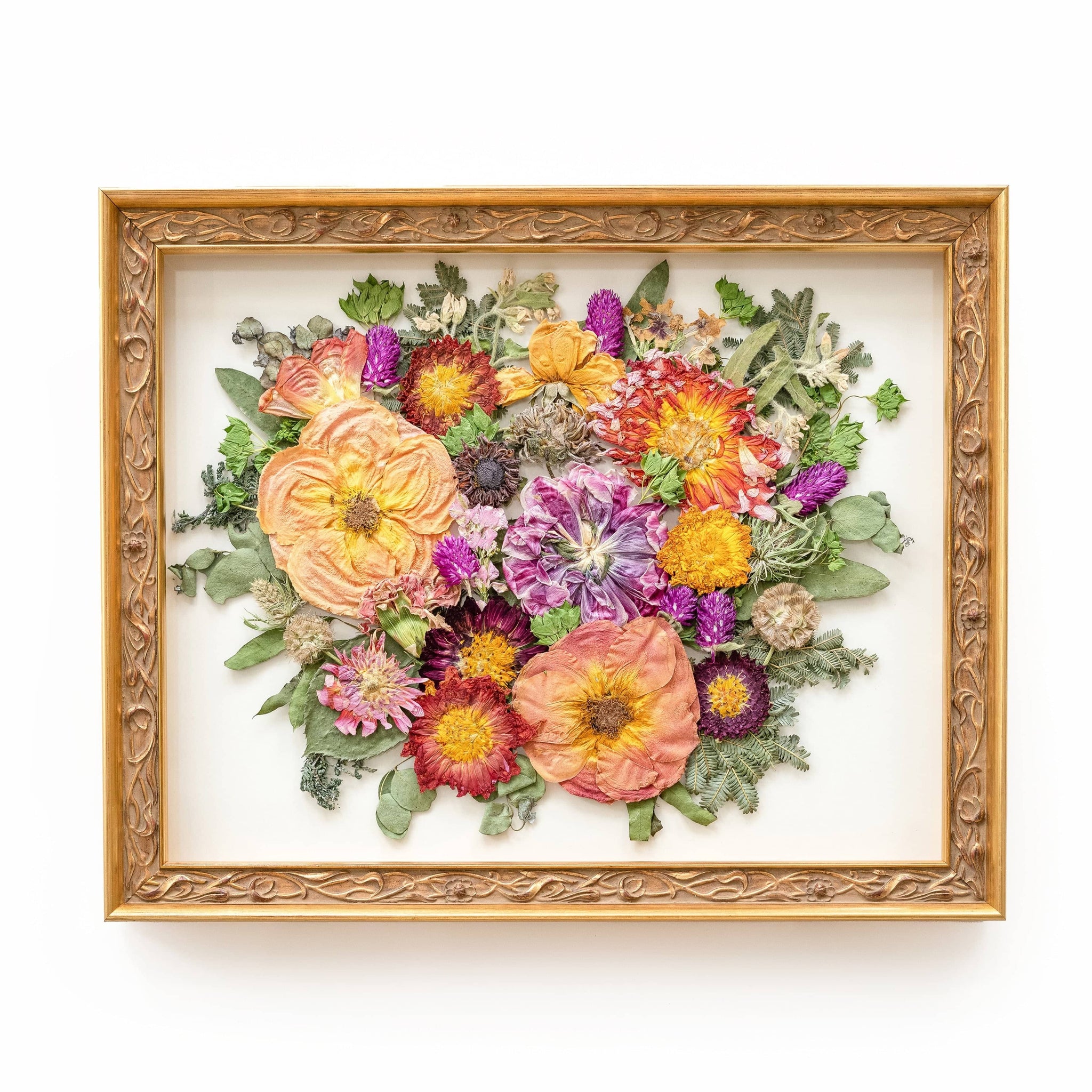 Pressed Flowers - Real Flowers - selling Float Framed Flowers - Ramo de Flores