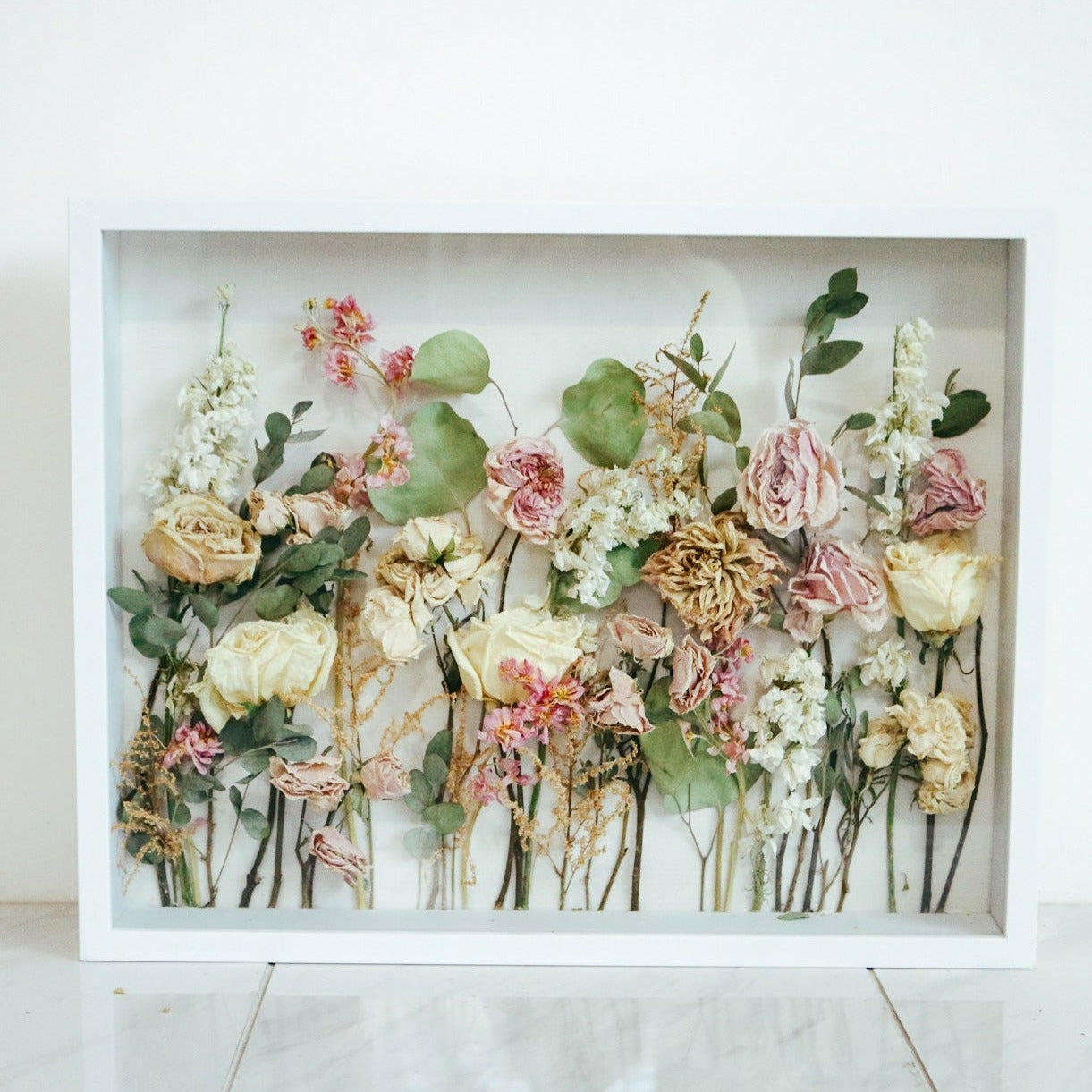 Shadow Box Floral Preservation DEPOSIT Only Wedding Bouquet